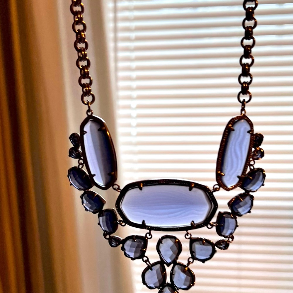 Bluish  purple neckless